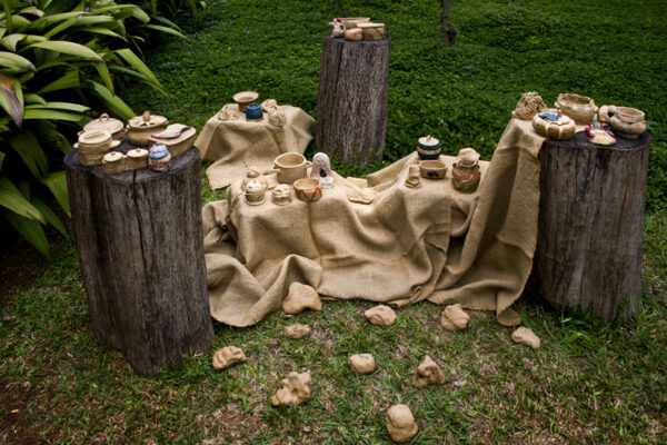 Escultura com Rogério Ratão e Victor Dantas