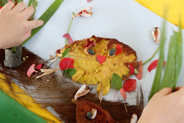 Desenhando com elementos da natureza com MAM educativo