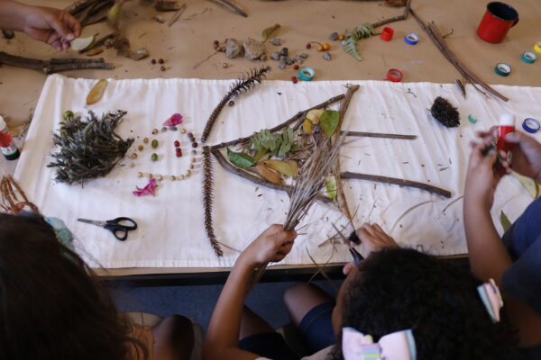Oficina de autorretrato com elementos da natureza, com MAM Educativo