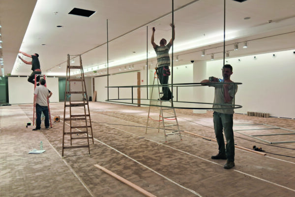 produção de exposições nos museus de arte